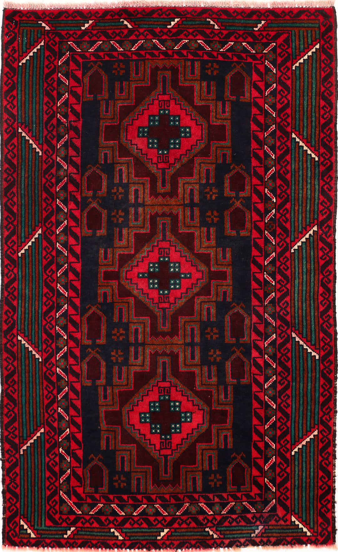 Black Baluchi 2' 9 x 4' 8 - No. 54690 - ALRUG Rug Store