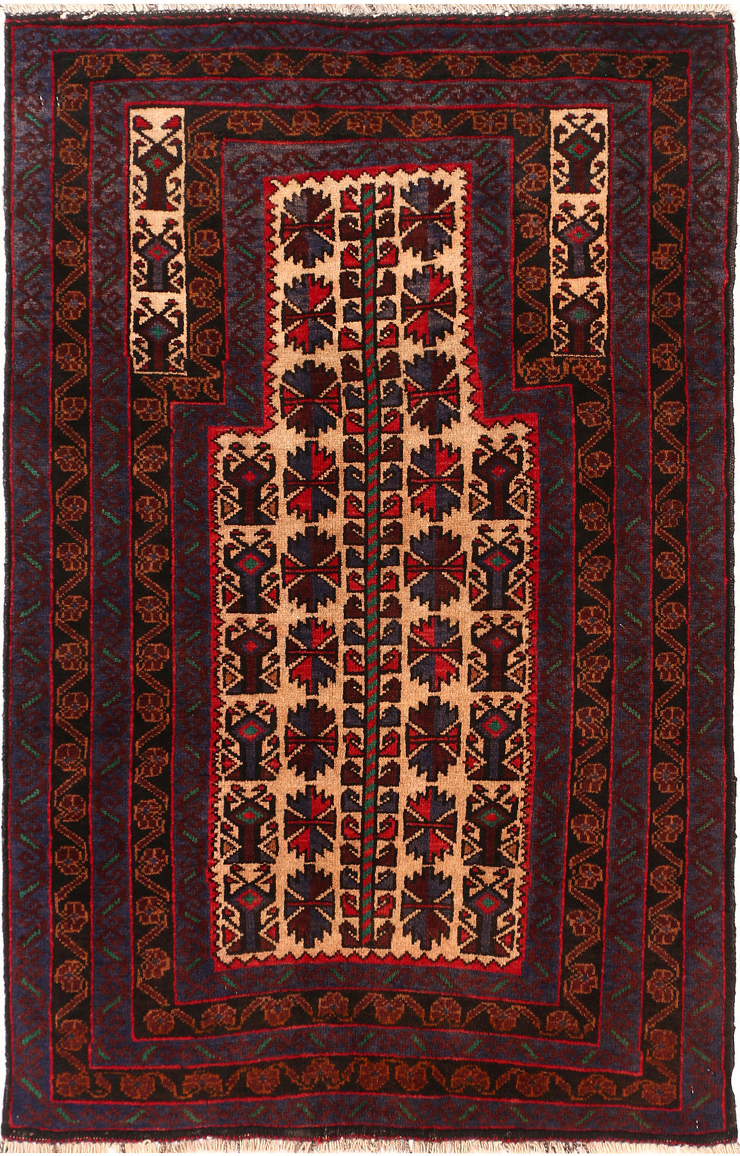 Multi Colored Prayer 2' 8 x 4' 2 - No. 54691 - ALRUG Rug Store