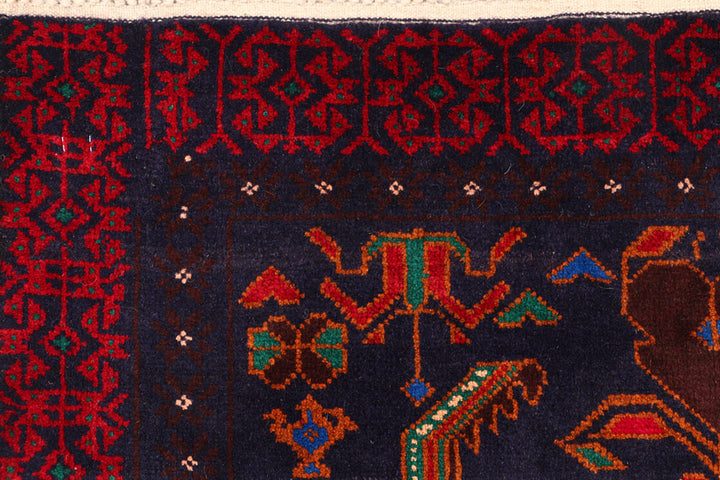 Multi Colored Baluchi 3' 1 x 4' 6 - No. 54693 - ALRUG Rug Store