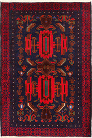 Multi Colored Baluchi 3' 1 x 4' 6 - No. 54693 - ALRUG Rug Store