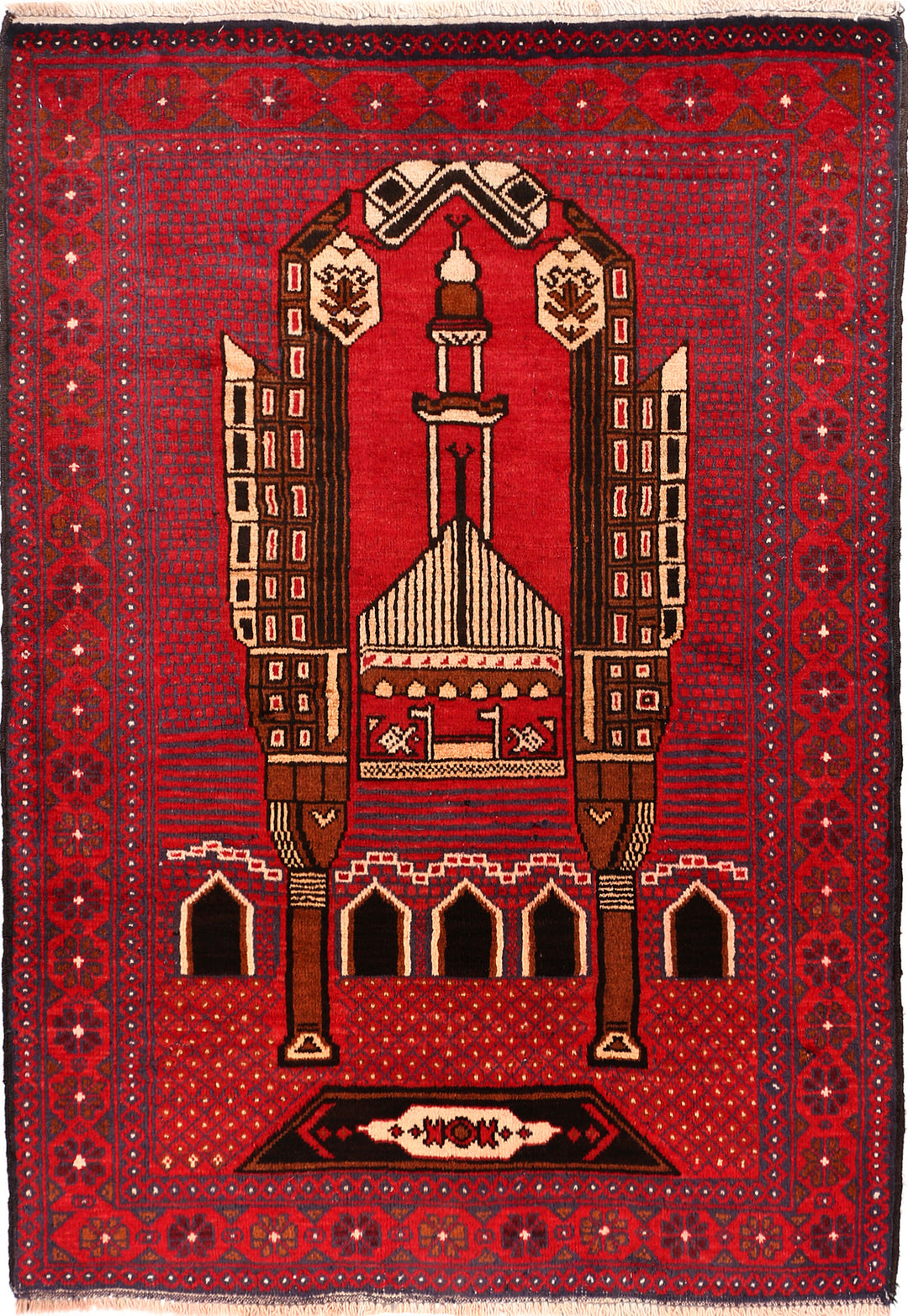 Firebrick Prayer 3' x 4' 2 - No. 54695 - ALRUG Rug Store