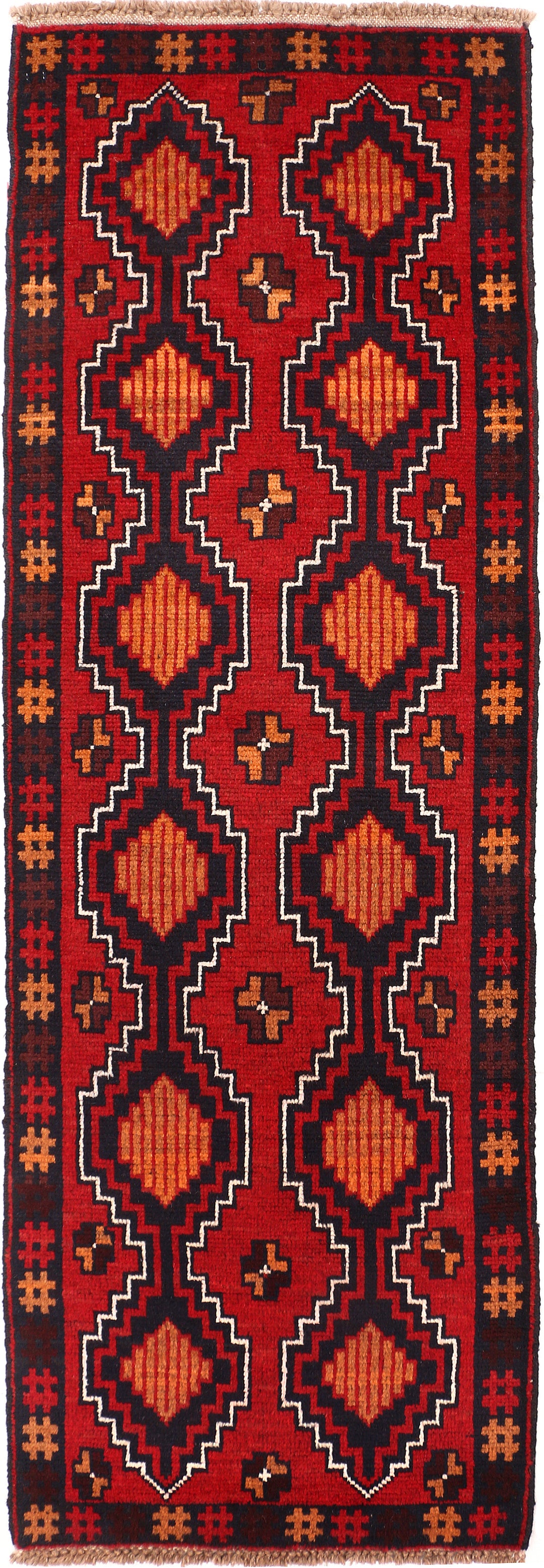 Firebrick Baluchi 2' 4 x 6' 9 - No. 54701 - ALRUG Rug Store
