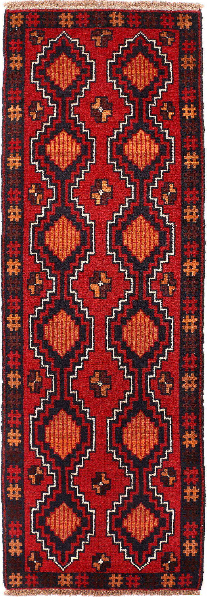 Firebrick Baluchi 2' 4 x 6' 9 - No. 54701 - ALRUG Rug Store