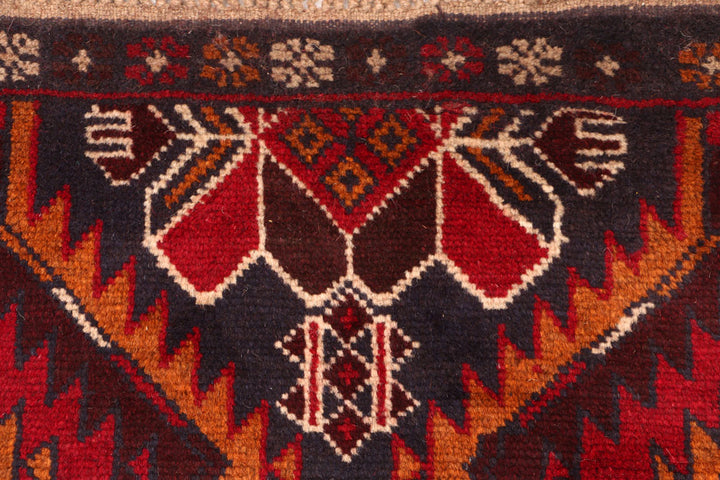 Dark Red Baluchi 2' 5 x 6' 8 - No. 54730 - ALRUG Rug Store