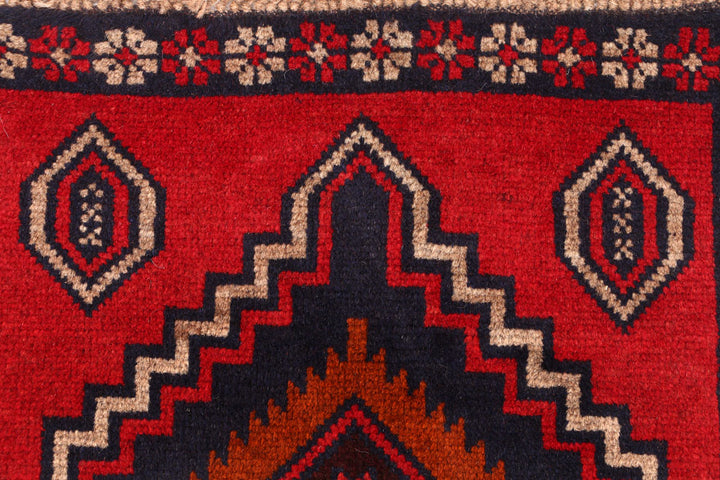 Firebrick Baluchi 2' 2 x 6' 3 - No. 54736 - ALRUG Rug Store