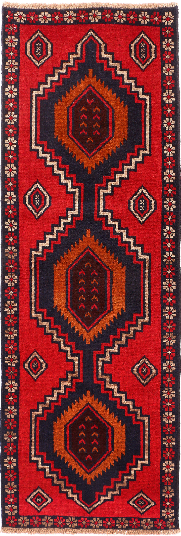 Firebrick Baluchi 2' 2 x 6' 3 - No. 54736 - ALRUG Rug Store
