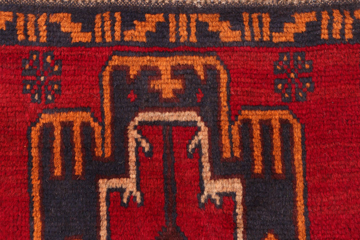 Firebrick Baluchi 2' 2 x 6' 4 - No. 54737 - ALRUG Rug Store