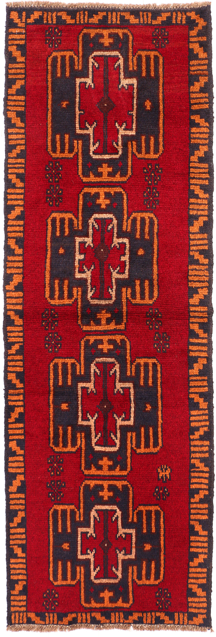 Firebrick Baluchi 2' 2 x 6' 4 - No. 54737 - ALRUG Rug Store