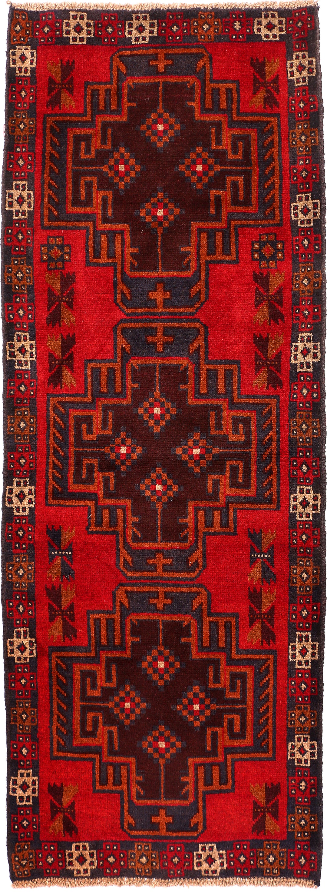 Firebrick Baluchi 2' 5 x 6' 8 - No. 54744 - ALRUG Rug Store