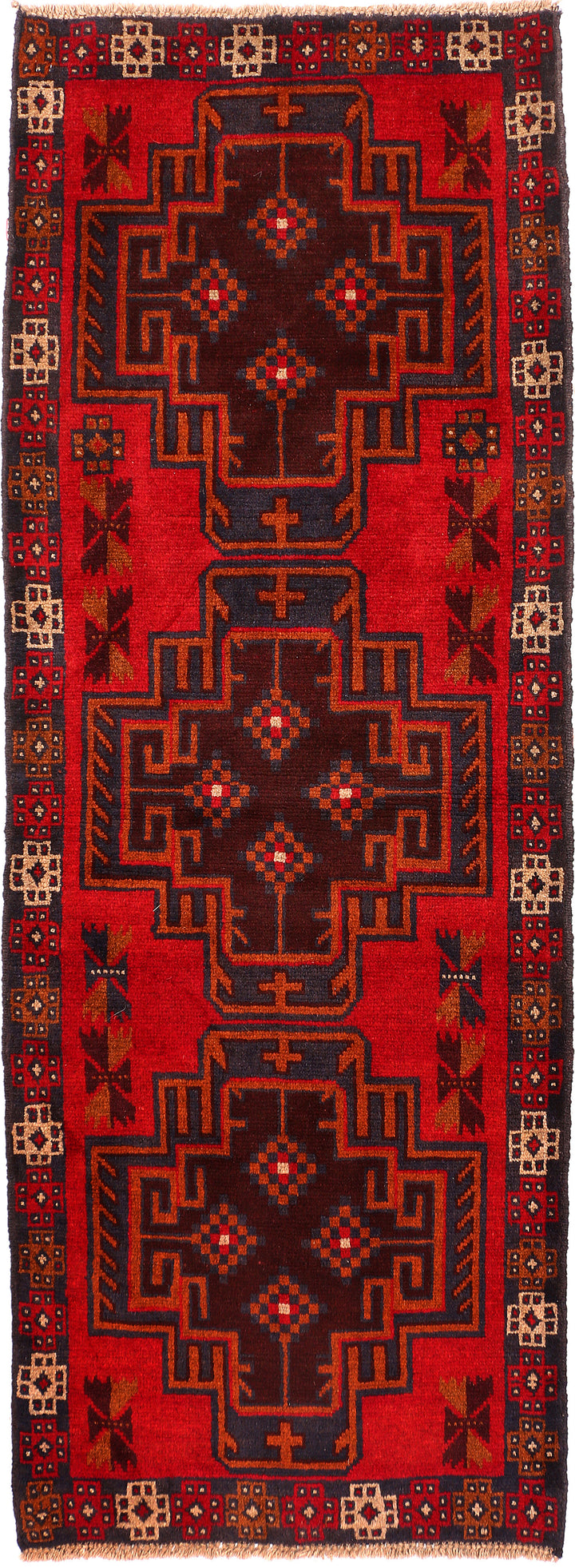 Firebrick Baluchi 2' 5 x 6' 8 - No. 54744 - ALRUG Rug Store