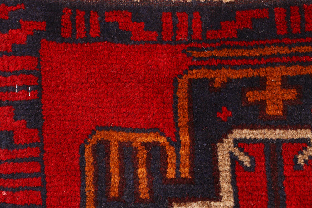 Firebrick Baluchi 2' 2 x 7' 7 - No. 54750 - ALRUG Rug Store