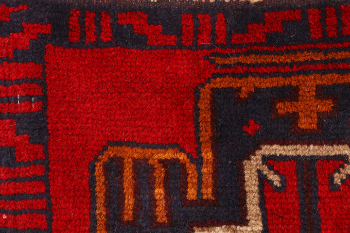 Firebrick Baluchi 2' 2 x 7' 7 - No. 54750 - ALRUG Rug Store