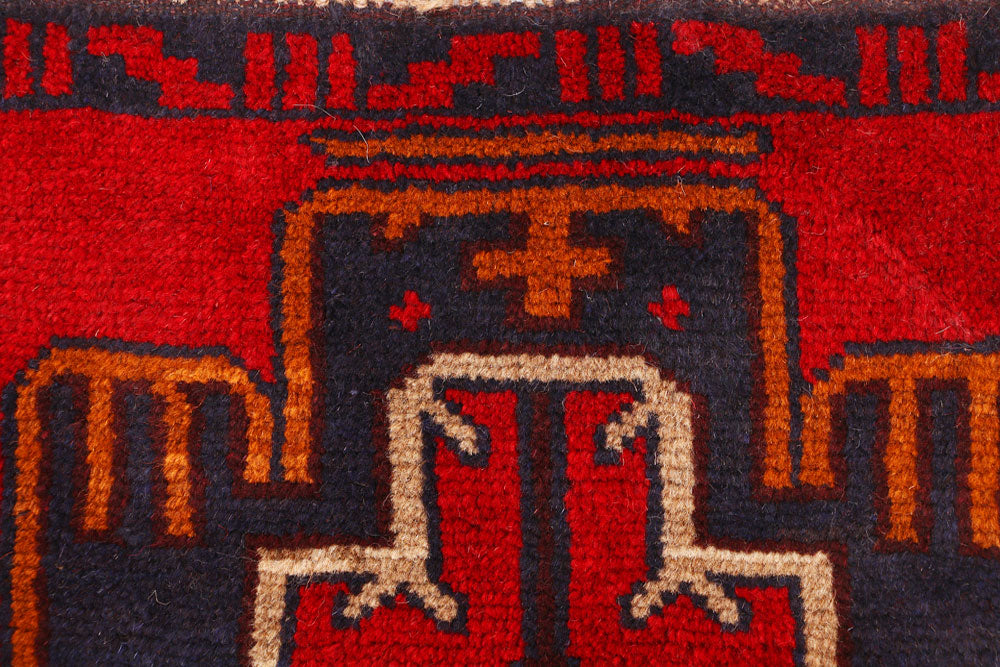 Firebrick Baluchi 2' 2 x 7' 7 - No. 54750 - ALRUG Rug Store