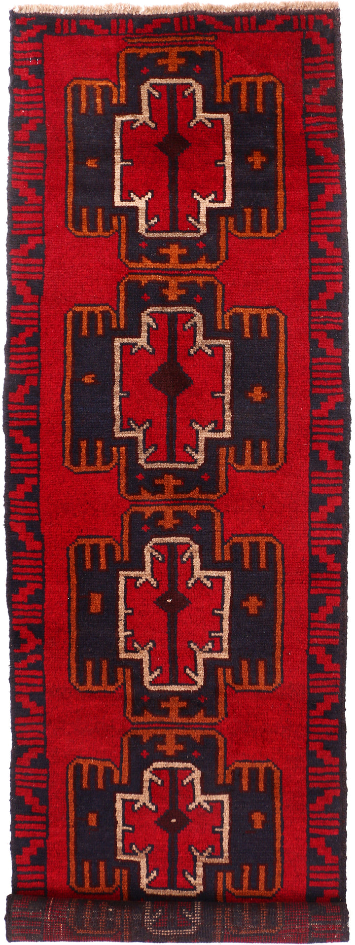 Firebrick Baluchi 2' 2 x 7' 7 - No. 54750 - ALRUG Rug Store