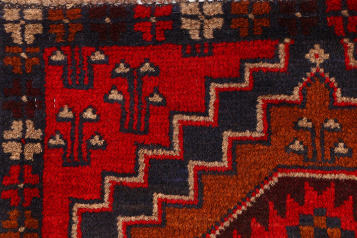 Firebrick Baluchi 2' 6 x 6' 6 - No. 54751 - ALRUG Rug Store