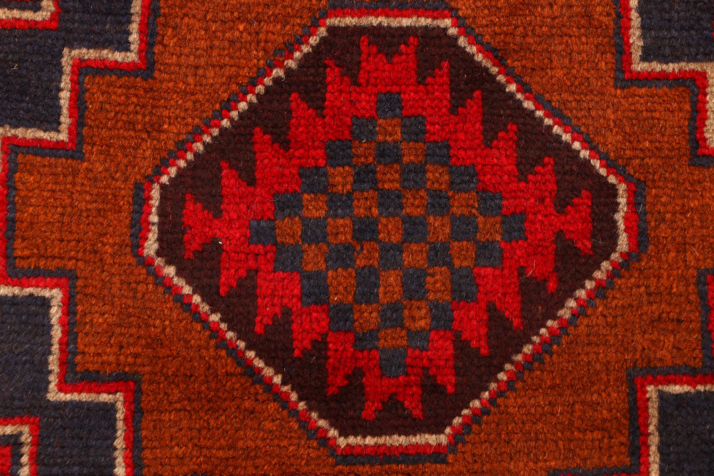 Firebrick Baluchi 2' 6 x 6' 6 - No. 54751 - ALRUG Rug Store