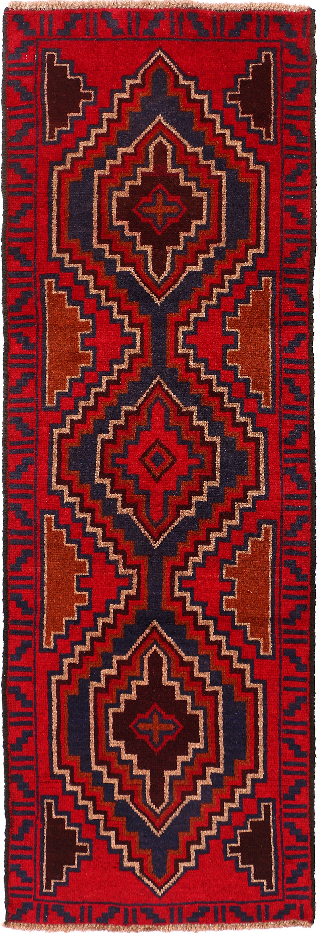 Firebrick Baluchi 2' 1 x 6' 3 - No. 54753 - ALRUG Rug Store