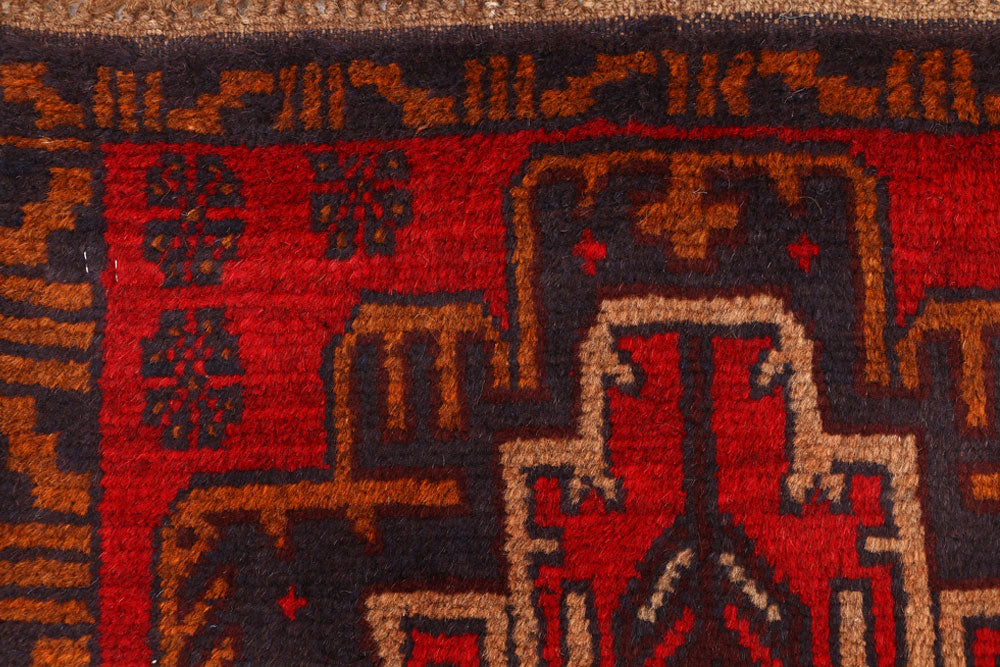 Firebrick Baluchi 2' 4 x 6' 7 - No. 54761 - ALRUG Rug Store