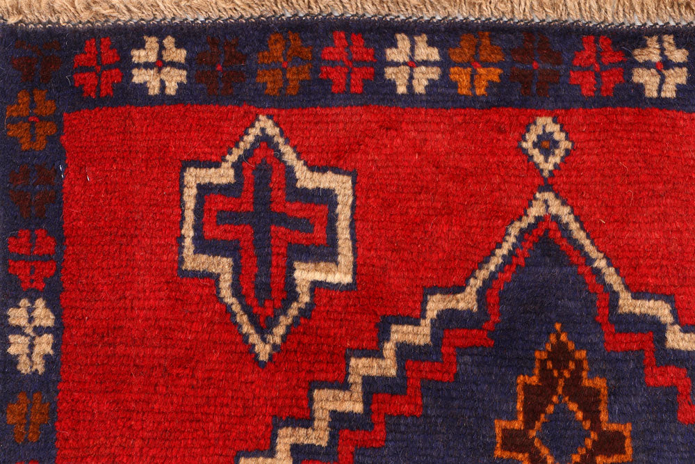 Red Baluchi 2' 7 x 5' 11 - No. 54763 - ALRUG Rug Store