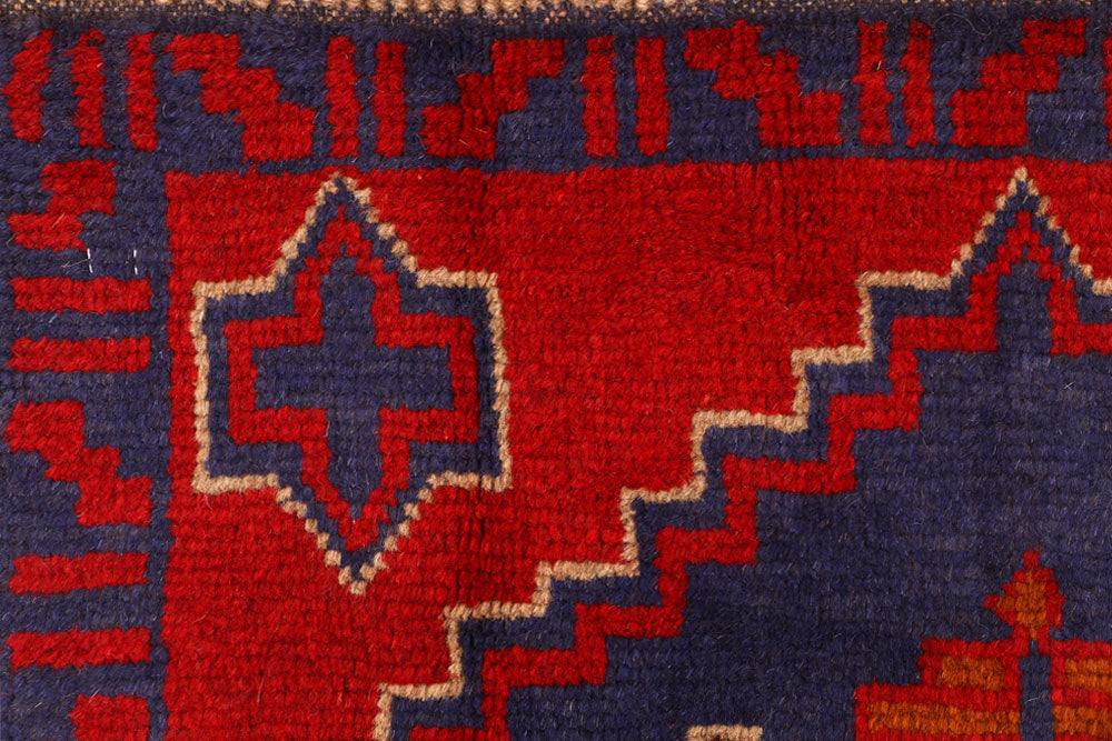 Firebrick Baluchi 2' 7 x 6' 7 - No. 54764 - ALRUG Rug Store