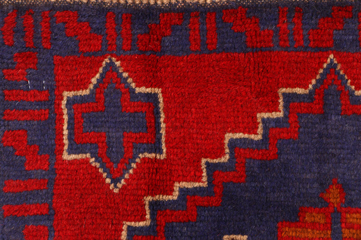 Firebrick Baluchi 2' 7 x 6' 7 - No. 54764 - ALRUG Rug Store