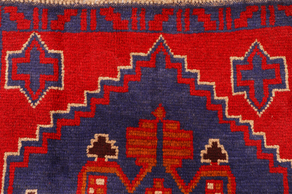 Firebrick Baluchi 2' 7 x 6' 7 - No. 54764 - ALRUG Rug Store