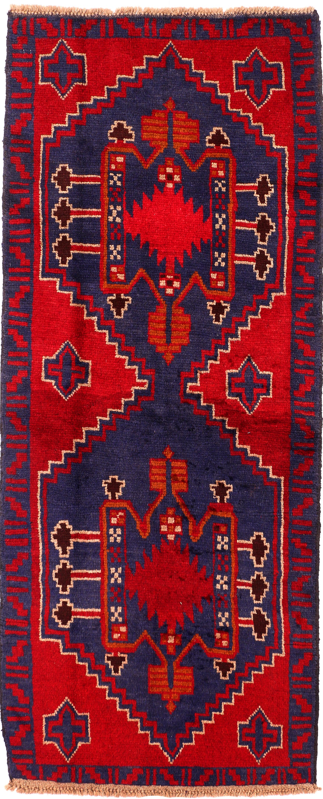 Firebrick Baluchi 2' 7 x 6' 7 - No. 54764 - ALRUG Rug Store