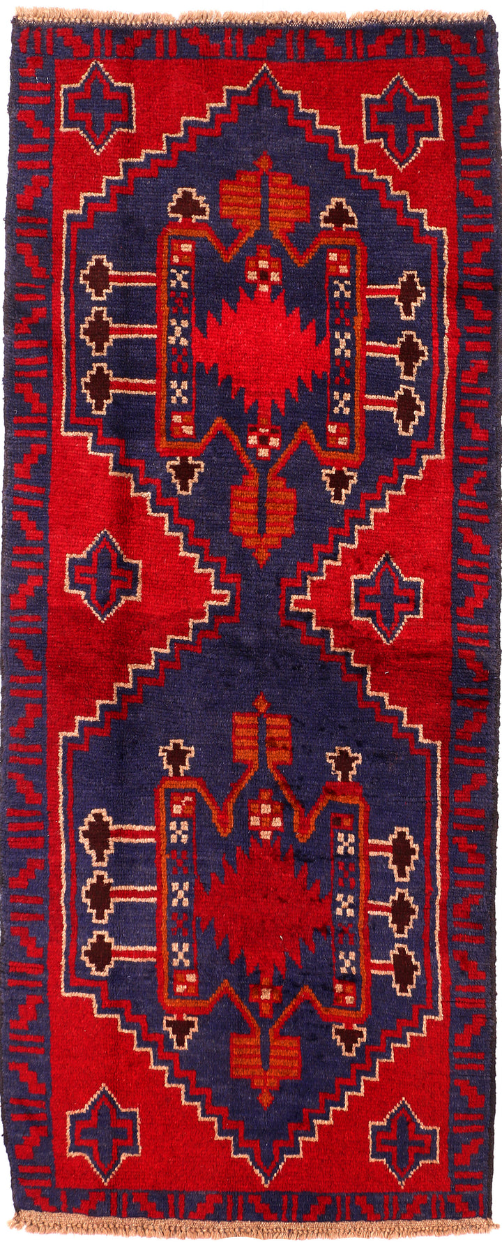 Firebrick Baluchi 2' 7 x 6' 7 - No. 54764 - ALRUG Rug Store