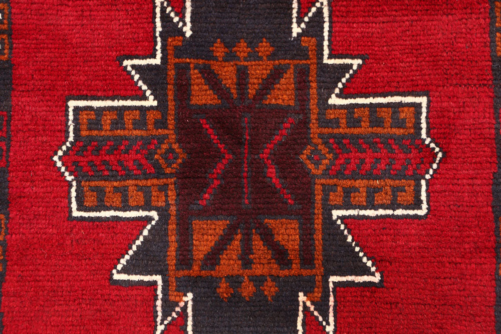 Firebrick Baluchi 2' 6 x 6' 3 - No. 54770 - ALRUG Rug Store