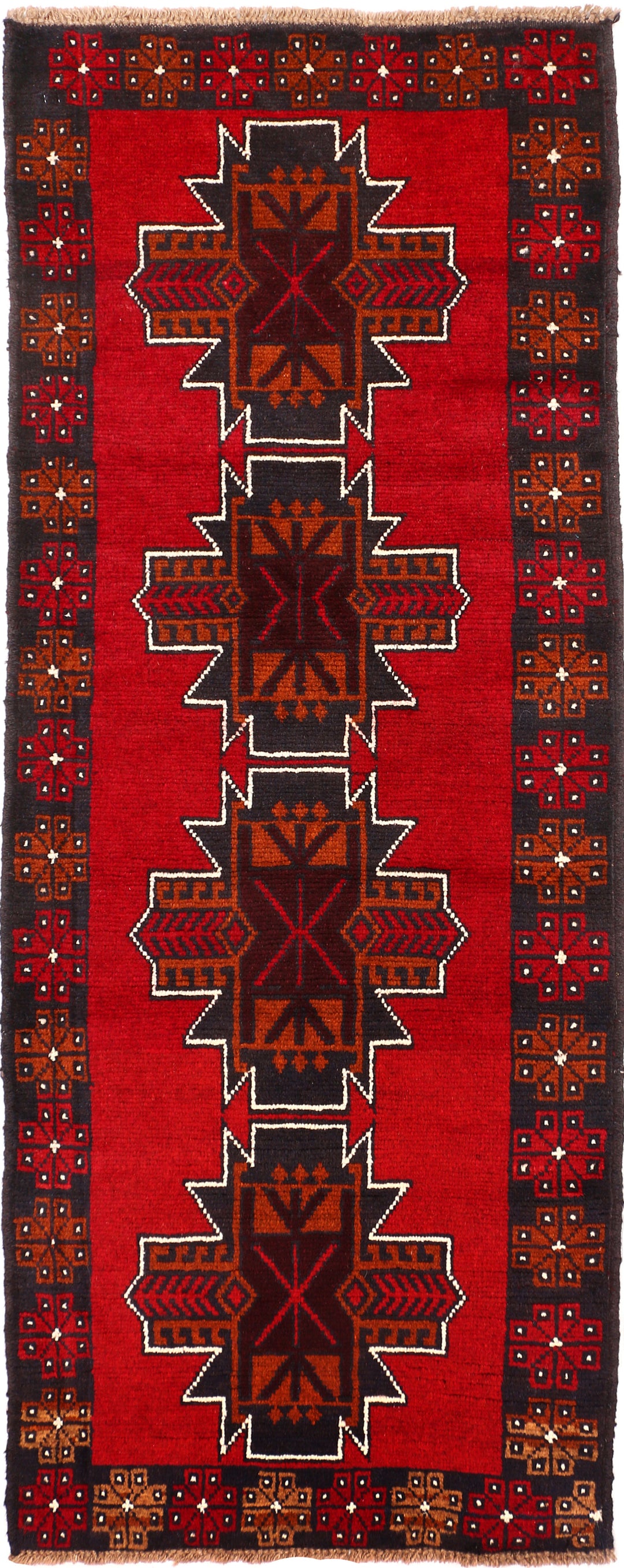 Firebrick Baluchi 2' 6 x 6' 3 - No. 54770 - ALRUG Rug Store