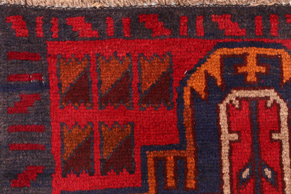 Firebrick Baluchi 2' 5 x 8' - No. 54786 - ALRUG Rug Store