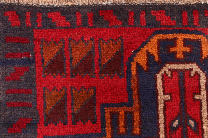 Firebrick Baluchi 2' 5 x 8' - No. 54786 - ALRUG Rug Store