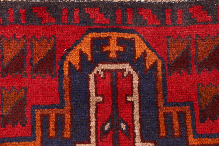 Firebrick Baluchi 2' 5 x 8' - No. 54786 - ALRUG Rug Store