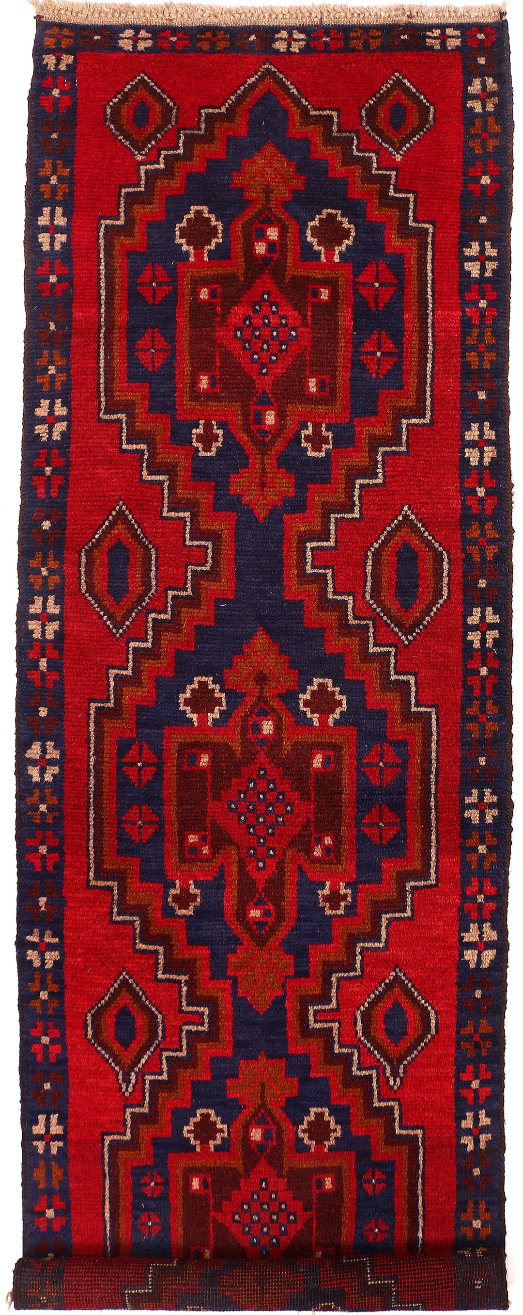 Firebrick Baluchi 2' 4 x 7' 3 - No. 54787 - ALRUG Rug Store