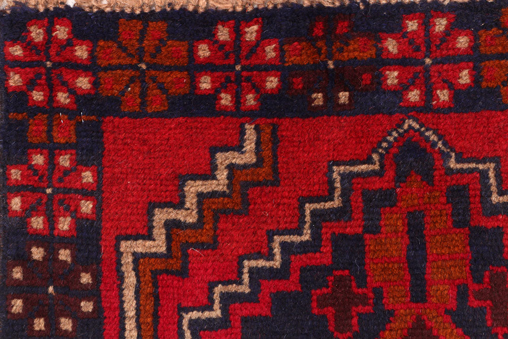 Red Baluchi 2' 6 x 7' 7 - No. 54790 - ALRUG Rug Store