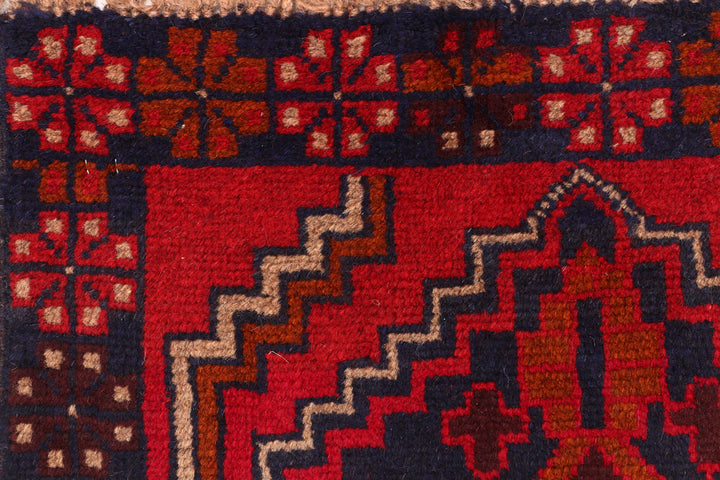 Red Baluchi 2' 6 x 7' 7 - No. 54790 - ALRUG Rug Store