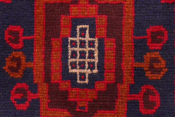 Red Baluchi 2' 6 x 7' 7 - No. 54790 - ALRUG Rug Store