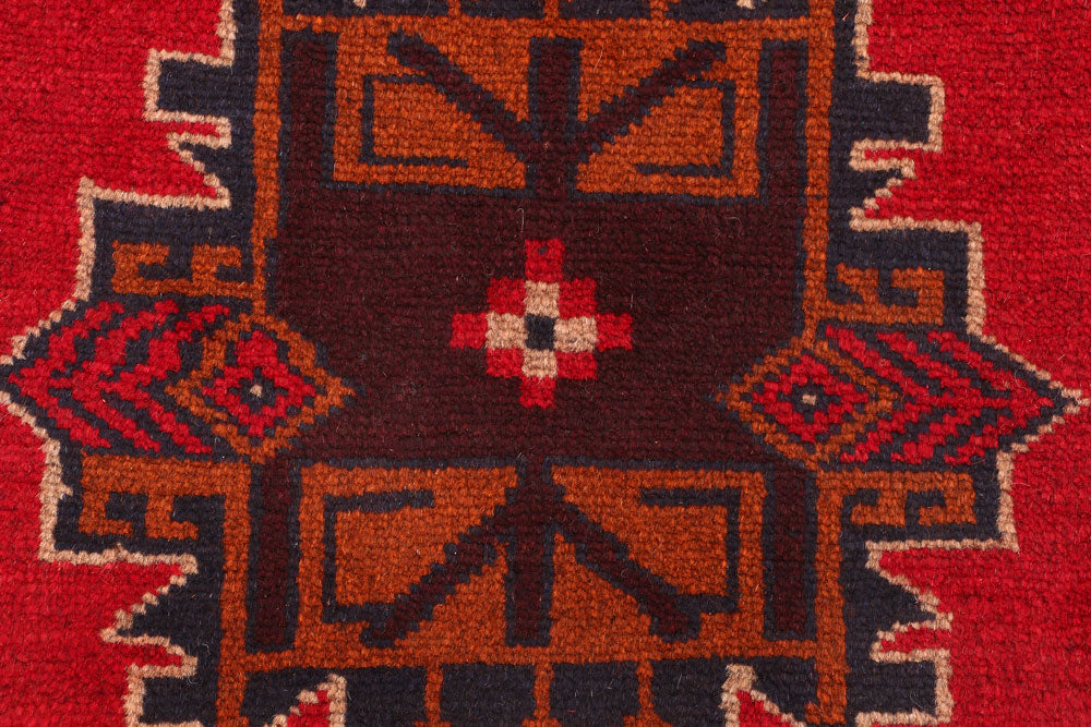 Firebrick Baluchi 2' 2 x 8' 1 - No. 54791 - ALRUG Rug Store