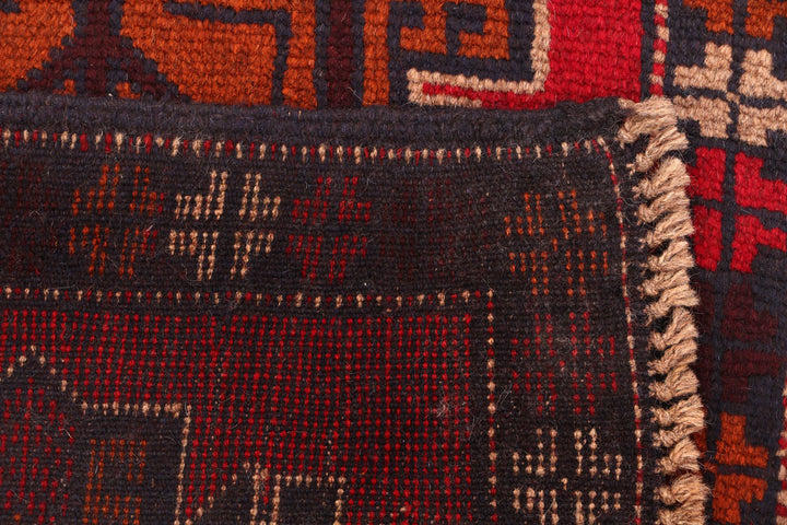 Firebrick Baluchi 2' 2 x 8' 1 - No. 54791 - ALRUG Rug Store