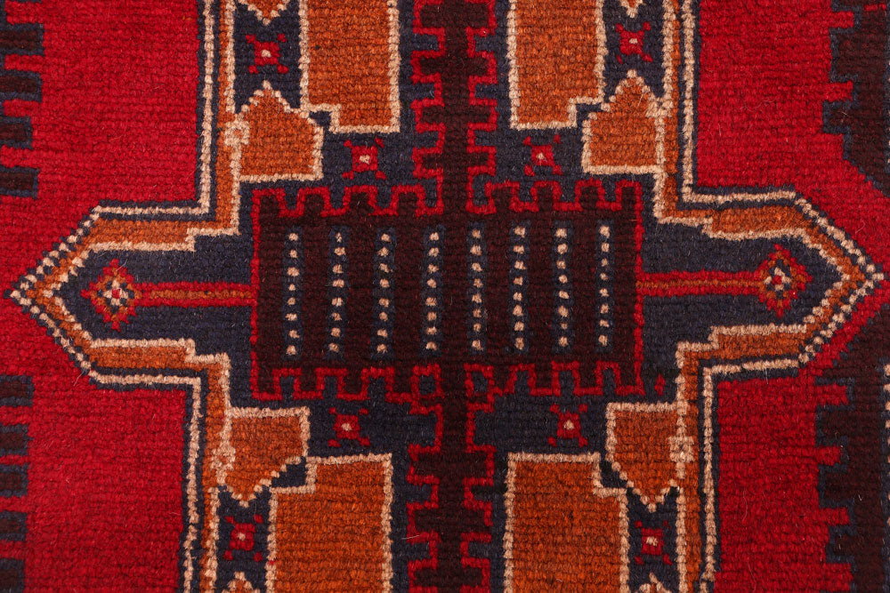 Firebrick Baluchi 2' 4 x 7' 8 - No. 54792 - ALRUG Rug Store