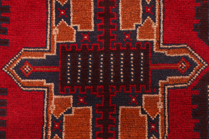 Firebrick Baluchi 2' 4 x 7' 8 - No. 54792 - ALRUG Rug Store
