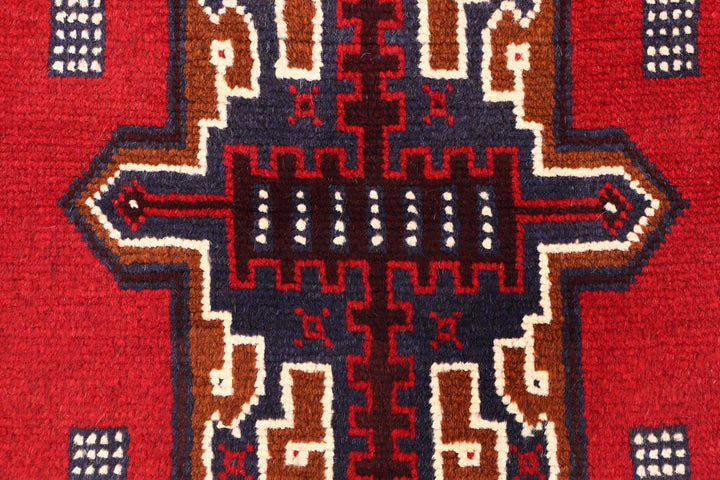 Firebrick Baluchi 2' 7 x 7' 9 - No. 54794 - ALRUG Rug Store