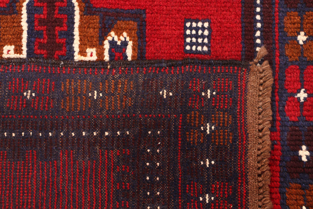 Firebrick Baluchi 2' 7 x 7' 9 - No. 54794 - ALRUG Rug Store