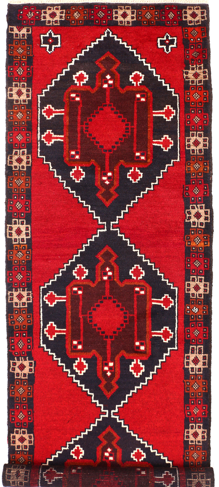 Firebrick Baluchi 2' 5 x 7' 5 - No. 54795 - ALRUG Rug Store