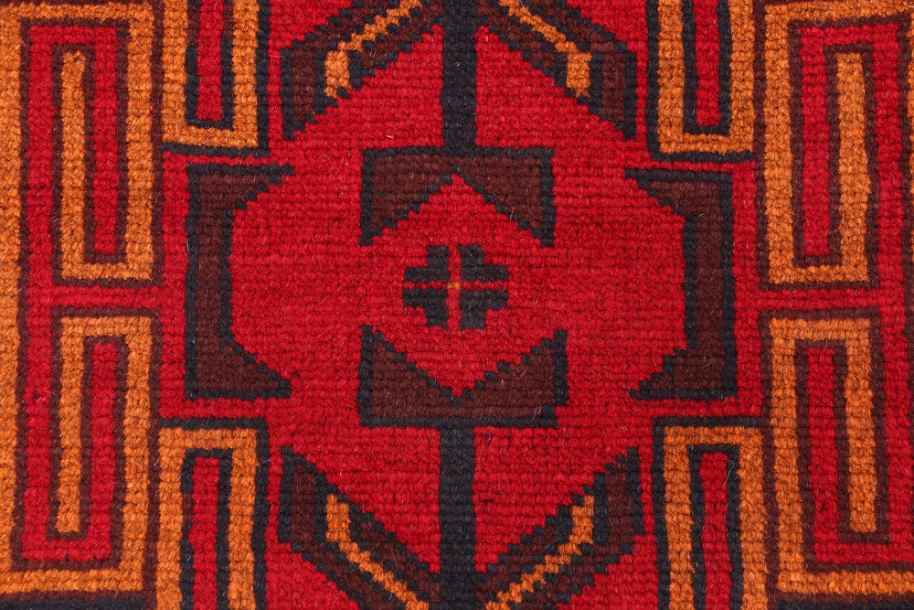 Red Baluchi 2' 4 x 8' - No. 54796 - ALRUG Rug Store
