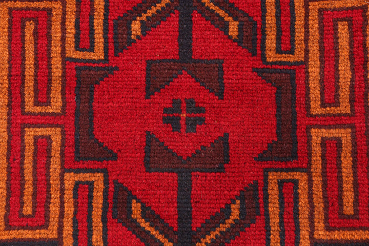 Red Baluchi 2' 4 x 8' - No. 54796 - ALRUG Rug Store