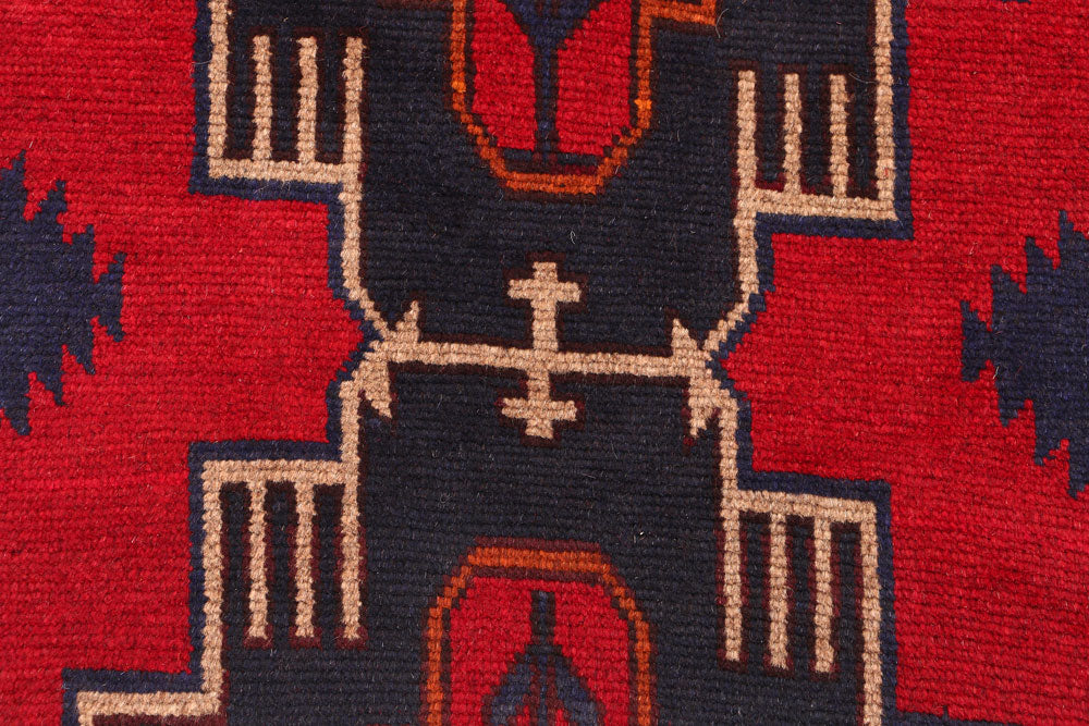 Red Baluchi 2' 7 x 8' 2 - No. 54799 - ALRUG Rug Store
