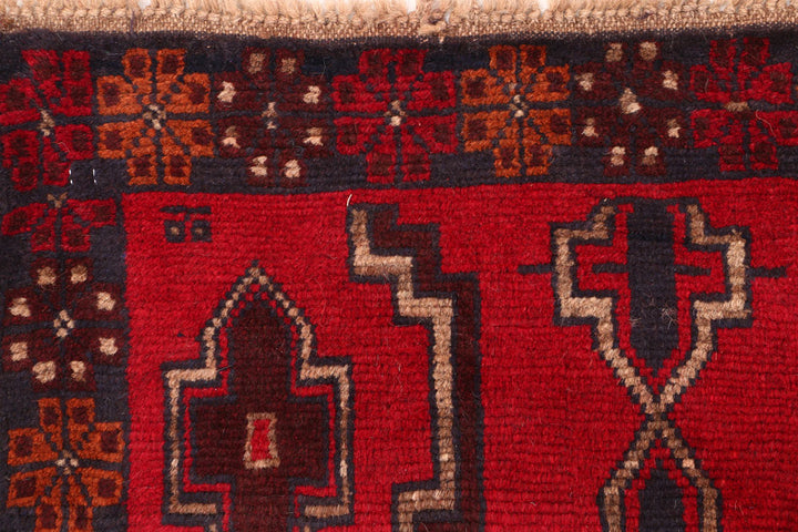 Red Baluchi 2' 8 x 8' 6 - No. 54800 - ALRUG Rug Store