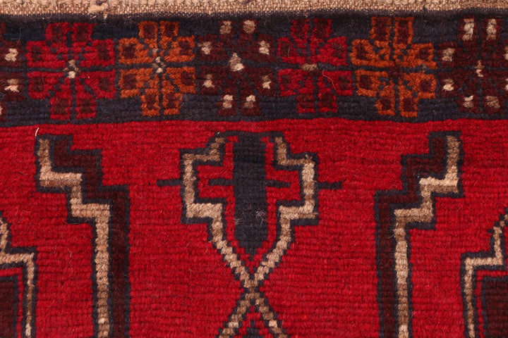 Red Baluchi 2' 8 x 8' 6 - No. 54800 - ALRUG Rug Store