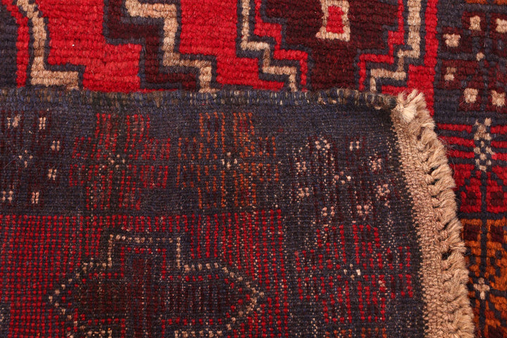 Red Baluchi 2' 8 x 8' 6 - No. 54800 - ALRUG Rug Store